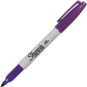 Sharpie Permanent Markers, , Fine Point, Purple PK SAN30008